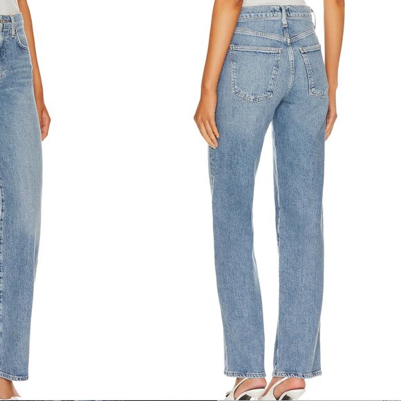 AGOLDE Harper Mid Rise Relaxed Straight Jeans - Picture 2 of 4
